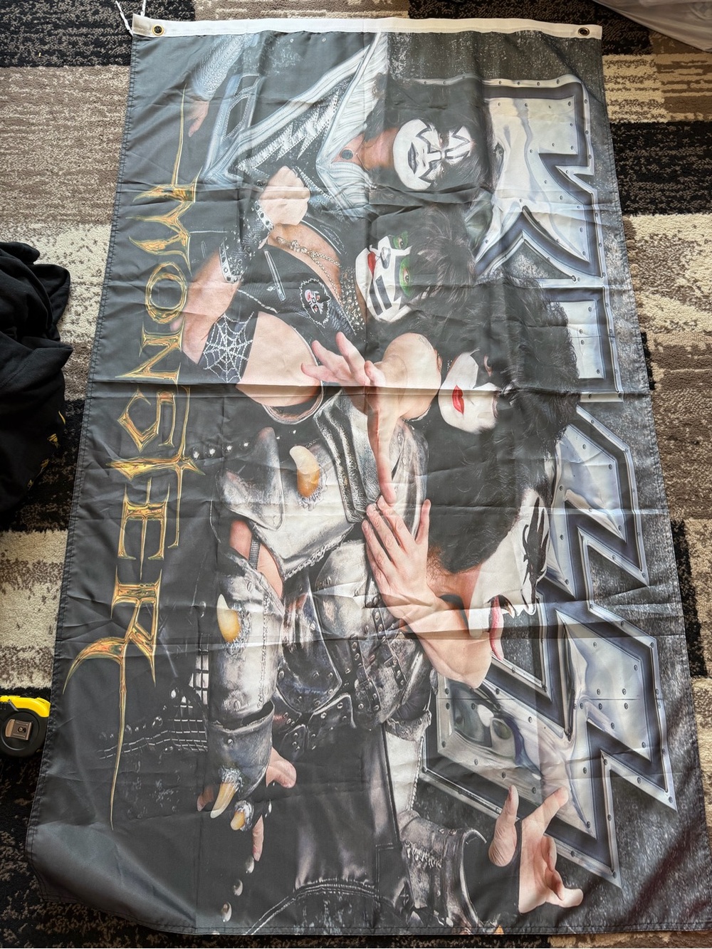 Rock band kiss wall tapestry flag
